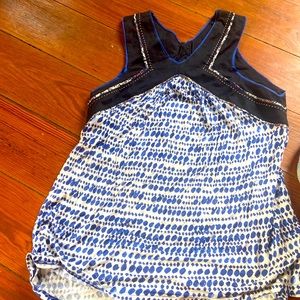 Sleeveless top with embroidered detail